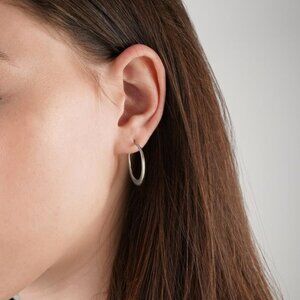 Mejuri Editor Hoops Silver